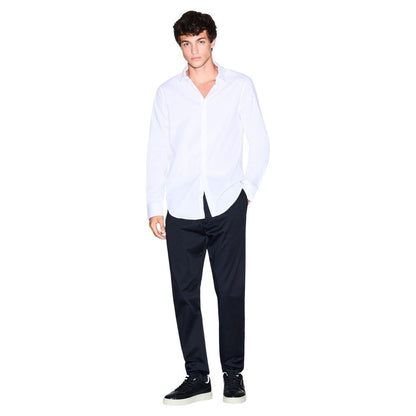 Armani Exchange White Cotton Dress Shirt