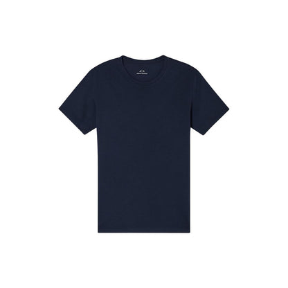Armani Exchange Blue Cotton T-Shirt