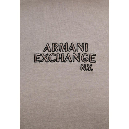 Armani Exchange Brown Cotton T-Shirt