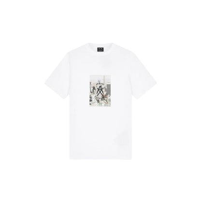 Armani Exchange White Cotton T-Shirt