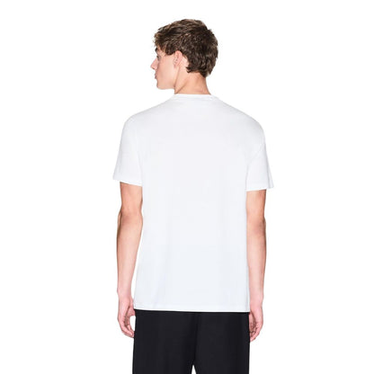 Armani Exchange White Cotton T-Shirt