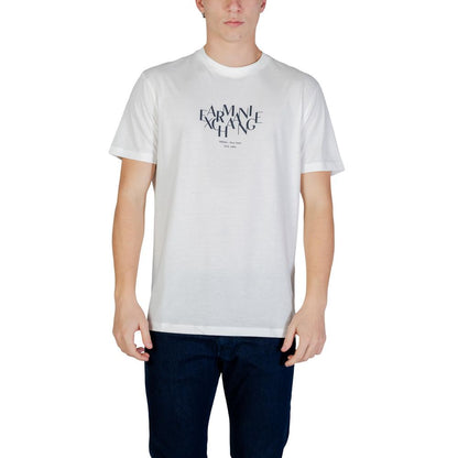 Armani Exchange White Cotton T-Shirt