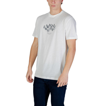 Armani Exchange White Cotton T-Shirt