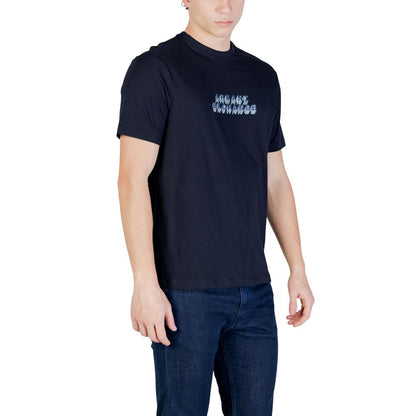 Armani Exchange Blue Cotton T-Shirt