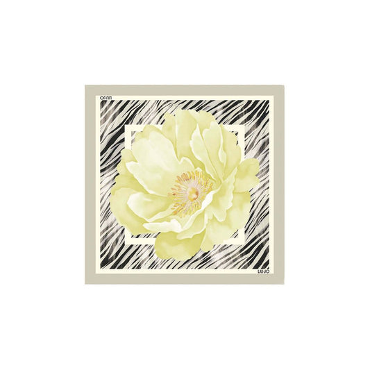 Scarf by Liu Jo for women in polyester gray, patterned, floral & print presents a effortlessly chic silhouette, artfully capturing the essence of the effortlessly chic Polyester Foulard Scarf design for a sophisticated look.