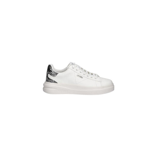 Sneakers by Guess for women in polyester leather silver & signature features an versatile design from the City Women's Casual Polyester Leather Sneakers collection, highlighting a versatile casual style for a premium, high-fashion look.