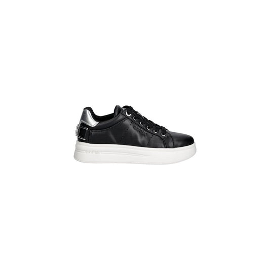 Sneakers by Guess for women in polyethylene & polyurethane black features a chic design, perfectly showcasing the chic casual style of this Women's Casual Polyethylene & Polyurethane Sneakers.