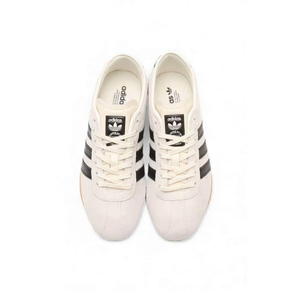 Adidas Originals Black And White Suede Leather Athletic Sneakers