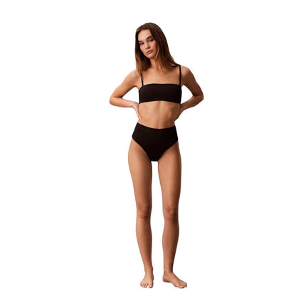 Calvin Klein Jeans Black Elastane Bikini