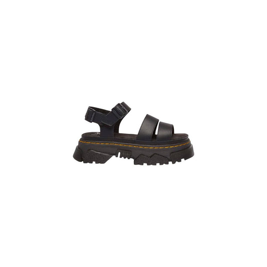 Dr. Martens Athena Women's Leather Flat Sandals - Black Signature