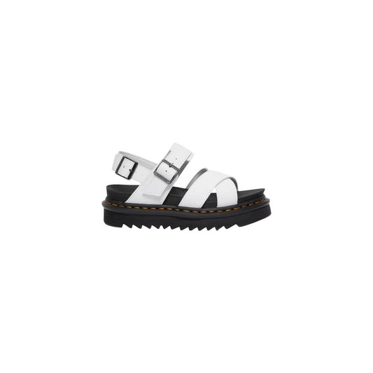 Sandals by Dr. Martens for women in leather and white & signature presents a captivating silhouette, showcasing the signature style of the Women's Leather Sandals with a captivating and captivating .