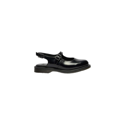 Flat Sandals by Dr. Martens for women in leather black & signature features an effortlessly chic silhouette from the Women's Leather Flat Sandals collection, showcasing a effortlessly chic flat and elegant .