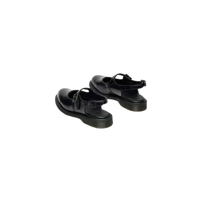 Dr. Martens Black Leather Flat Sandals