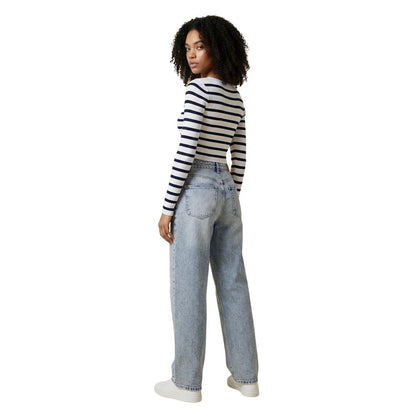Only Blue Viscose Sweatshirt