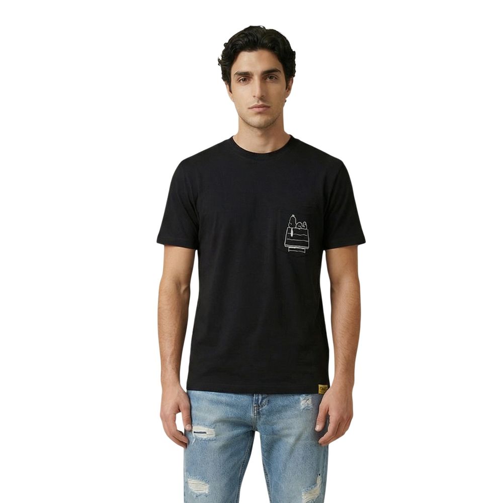 Only & Sons Black Cotton T-Shirt