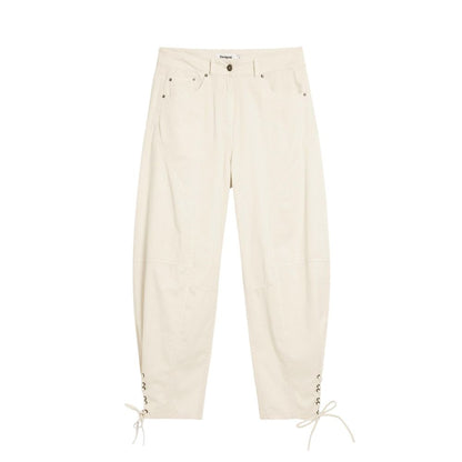 Desigual Beige Cotton Casual Pants