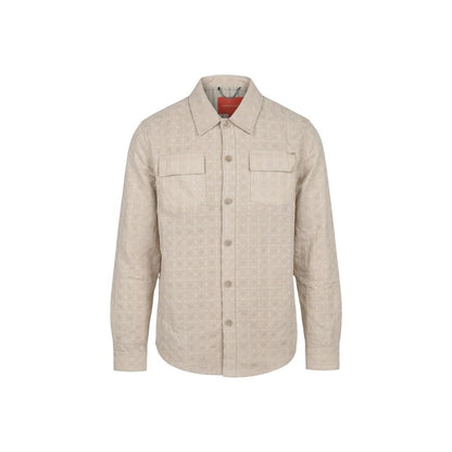 Gianni Lupo Beige Viscose Pattern Shirt