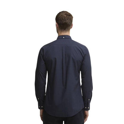 Barbour Blue Cotton Dress Shirt