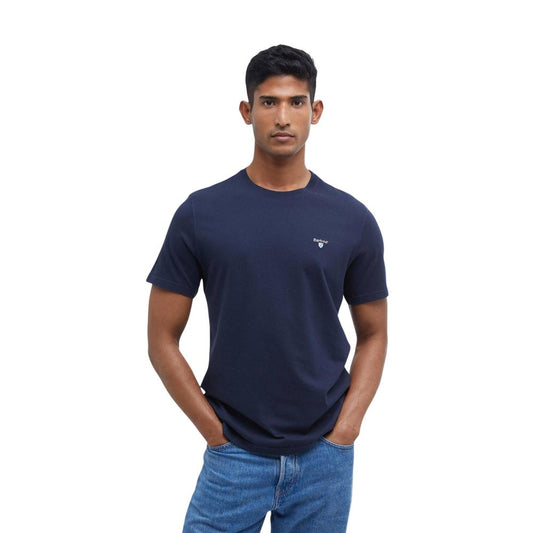 Barbour Men's Regular Fit Cotton Activewear T-Shirt - Blue Tartan