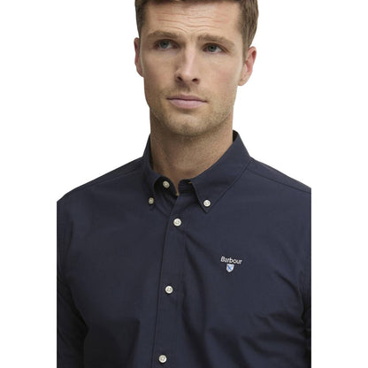 Barbour Blue Cotton Dress Shirt