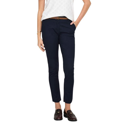 Jacqueline De Yong Blue Cotton Chino Pants