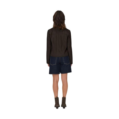 Jacqueline De Yong Brown Polyester Full-Length Jacket