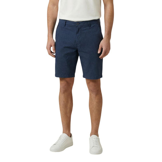 Short Trousers by Armani Exchange for men in stretch cotton blue & signature features an effortlessly chic regular-fit with a short and that creates a effortlessly chic and tailored silhouette.