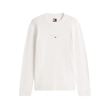 Tommy Hilfiger Jeans Cream Recycled Cotton Sweatshirt