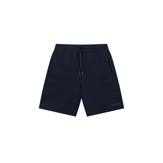 Activewear Shorts by Armani Exchange for men in cotton blue & signature features an athletic and long short with a and high-performance .