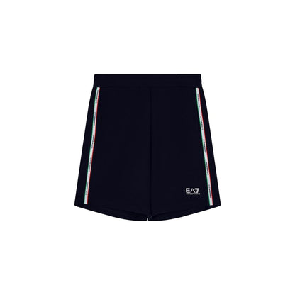 EA7 Emporio Armani Blue Cotton Knee Length