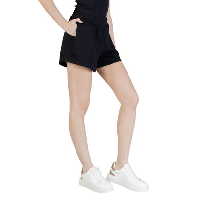 Guess Active Black Polyester Short And Mini Shorts