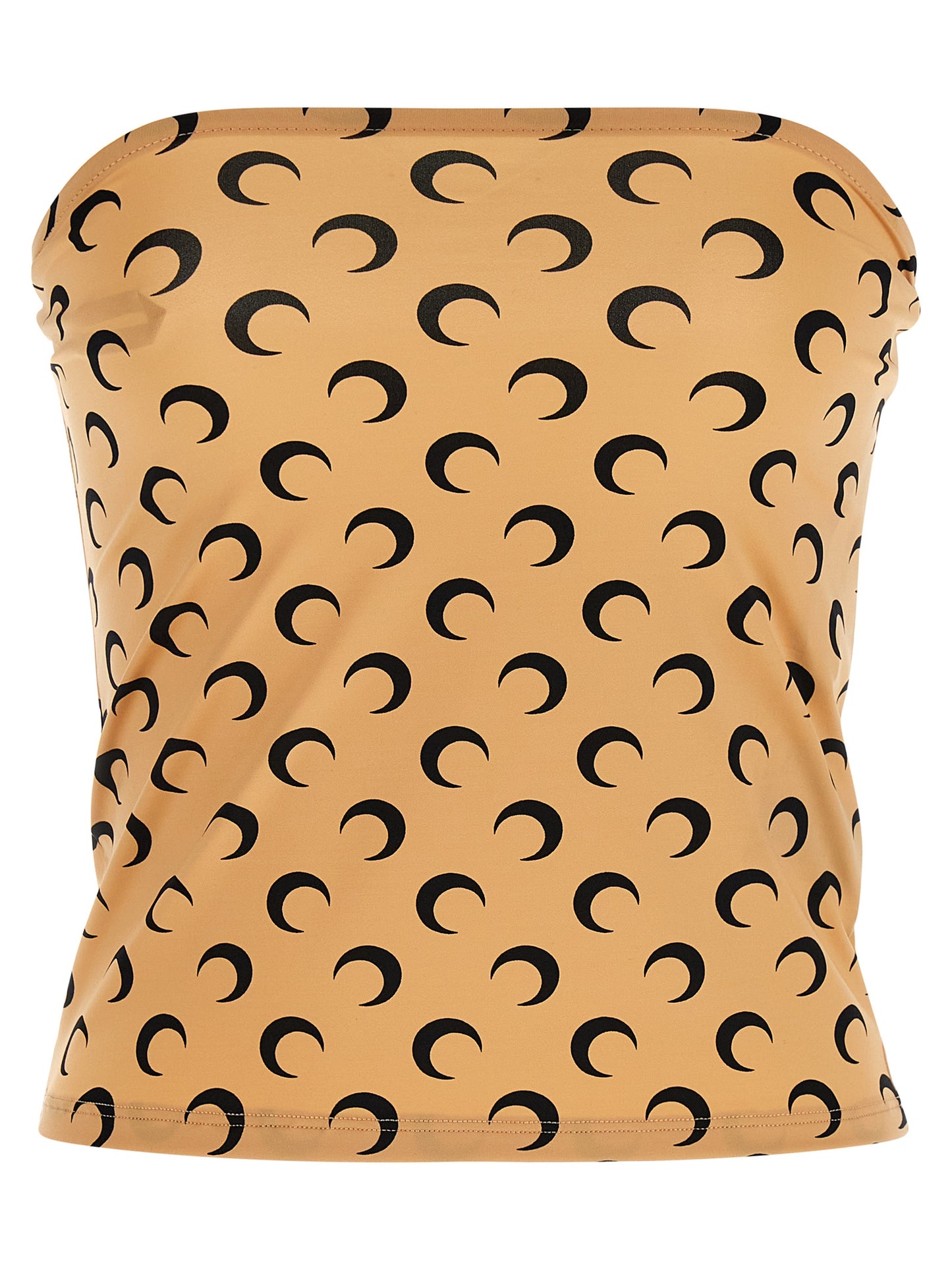 Marine Serre Beige Polyamide T-Shirt