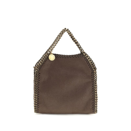Shoulder Bag by Stella McCartney for women in polyester suede & leather brown, signature & monogram features a effortless sophistication silhouette, secured by a snap & magnetic with ample and versatile shoulder-strap & handle for a effortless sophistication finish.