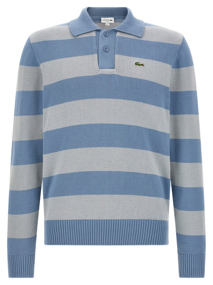 Lacoste Blue Cotton Polo Shirt