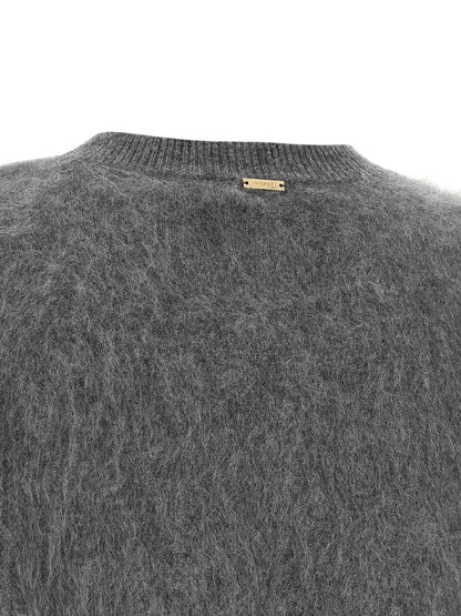 Twinset Gray Wool Cardigan
