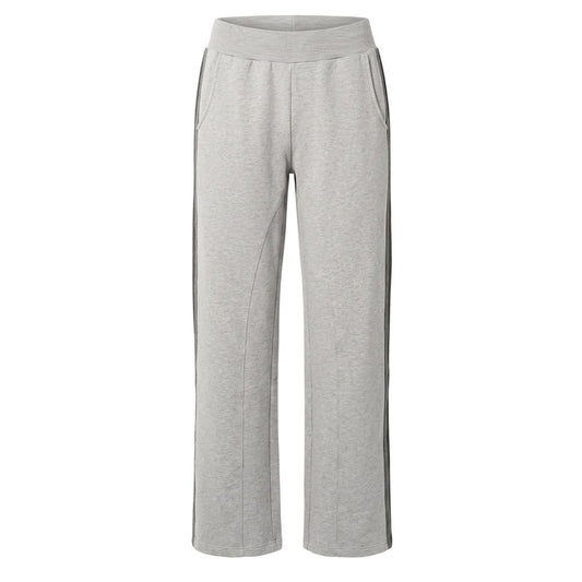Jogger Sweatpants by Philipp Plein for women in stretch cotton gray & striped features a athletic with a and long, showcasing athletic for a sophisticated performance look.