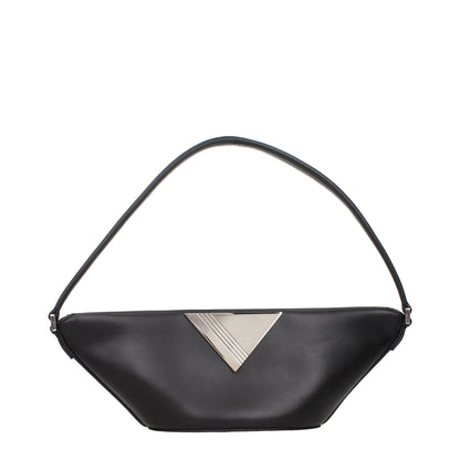 The Attico Black Leather Handbag