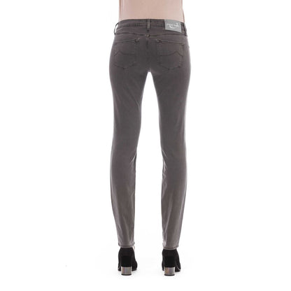 Jeans by Jacob Cohen for women in cotton & modal gray features an refined tailoring silhouette, showcasing a premium with a and long cut for a refined tailoring look.
