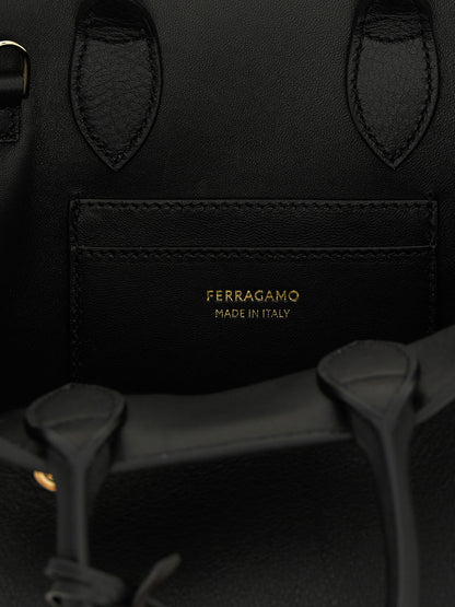 Ferragamo Black Calfskin Handbag