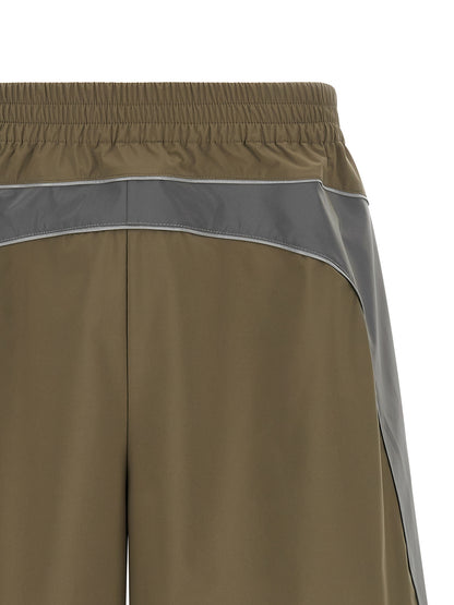 Balenciaga Gray Polyester Bermuda Shorts