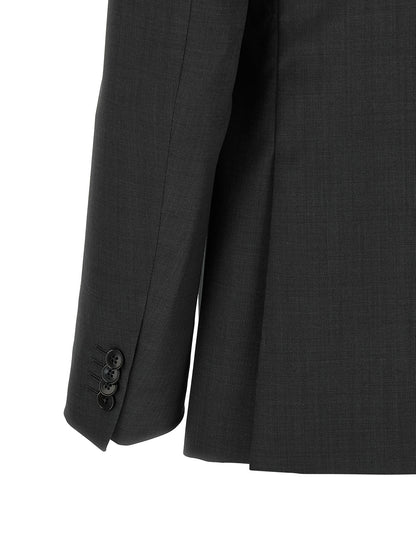 ZEGNA Gray Wool Two-Piece Suit
