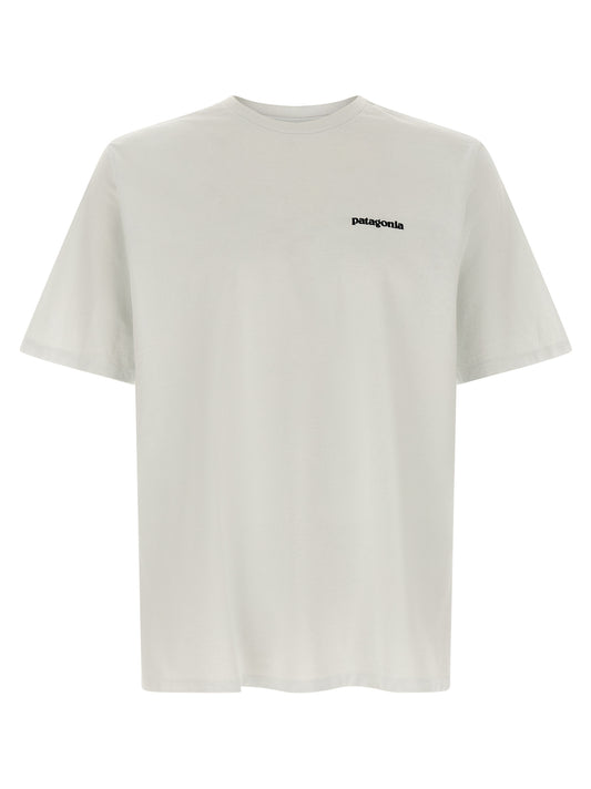 T-Shirt by PATAGONIA for men in cotton polyester white features an on trend silhouette, perfectly showcasing a on trend short-sleeve and for an elevated aesthetic.