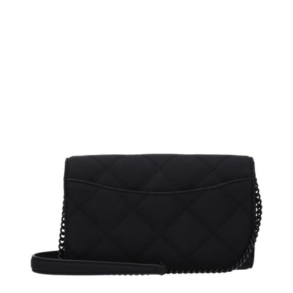 Clutch Handbag by Tory Burch for women in leather black features a statuesque silhouette, showcasing a secure and organized with versatile for statuesque evening wear.