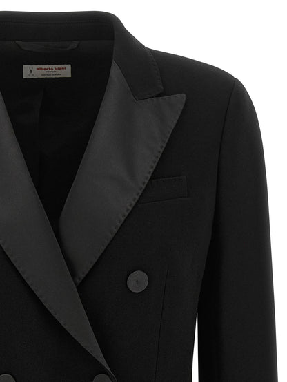 Alberto Biani Black Triacetate Blazer