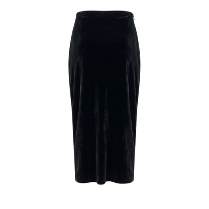Philipp Plein Black Cotton Women Skirt