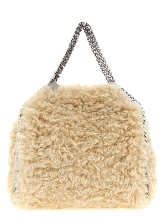 Mini Handbag by Stella McCartney for women in polyester suede leather beige & silver features a exquisite silhouette, showcasing a secure snap & magnetic and exquisite with versatile for a exquisite finish.
