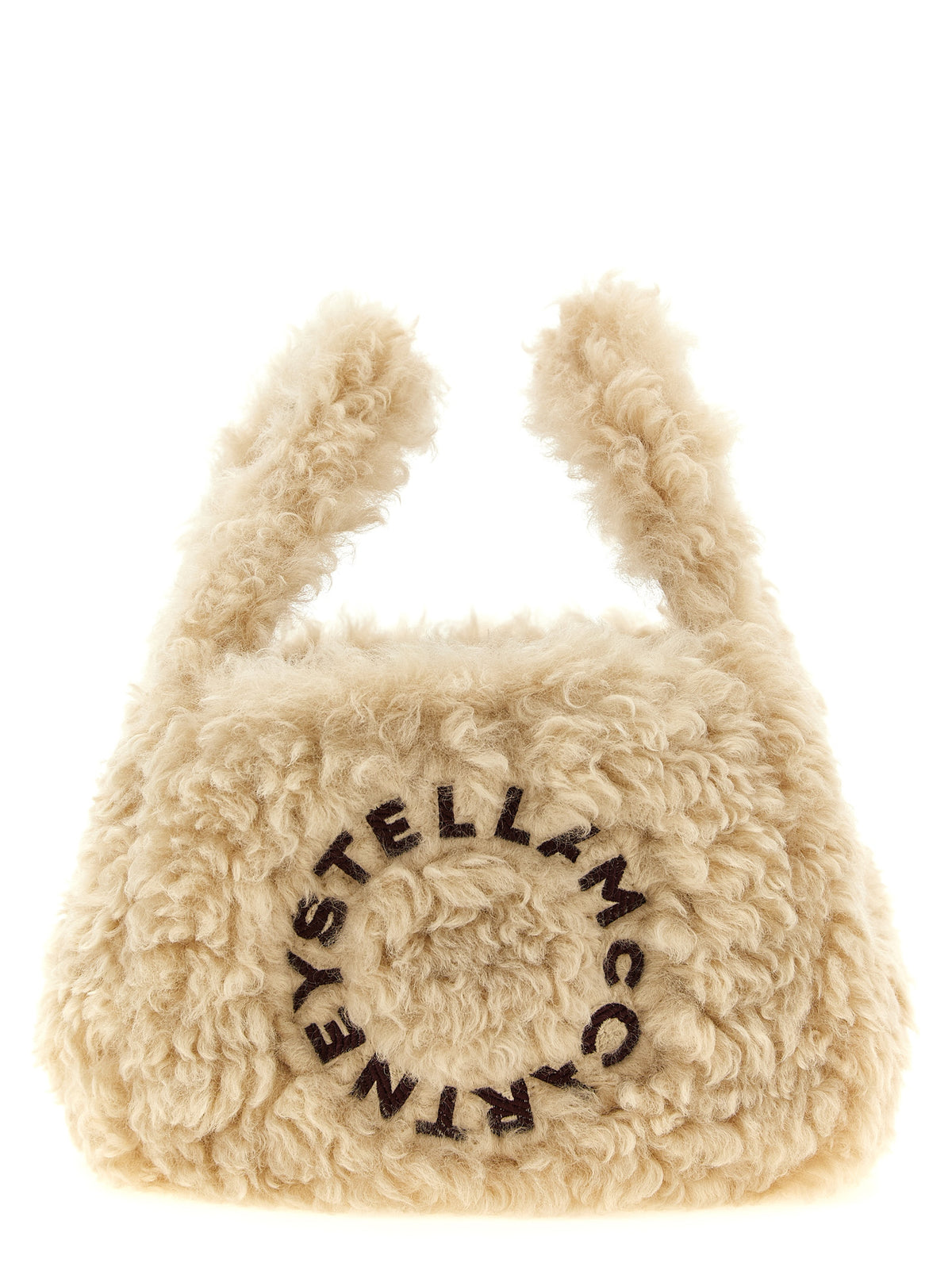 Shoulder Bag by Stella McCartney for women in polyester suede leather beige & gold features a effortless chic silhouette with a secure , ample , and versatile shoulder-strap, handle & adjustable-strap for a effortless chic finish.