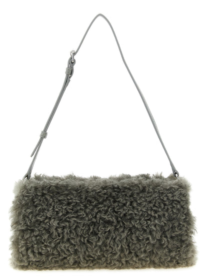 Stella McCartney Gray Polyester Clutch Bag