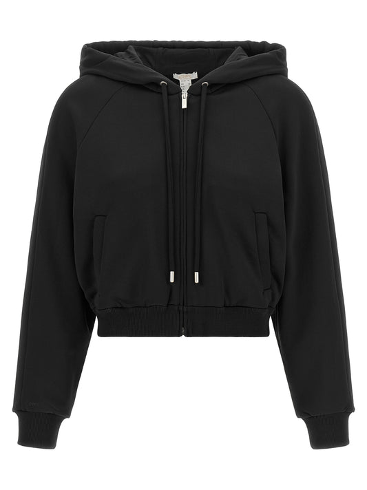 Sweatshirt Hoodie by Eres for women in polyamide & cotton black features a edgy silhouette, detailed with a edgy hooded neckline and for a refined finish.