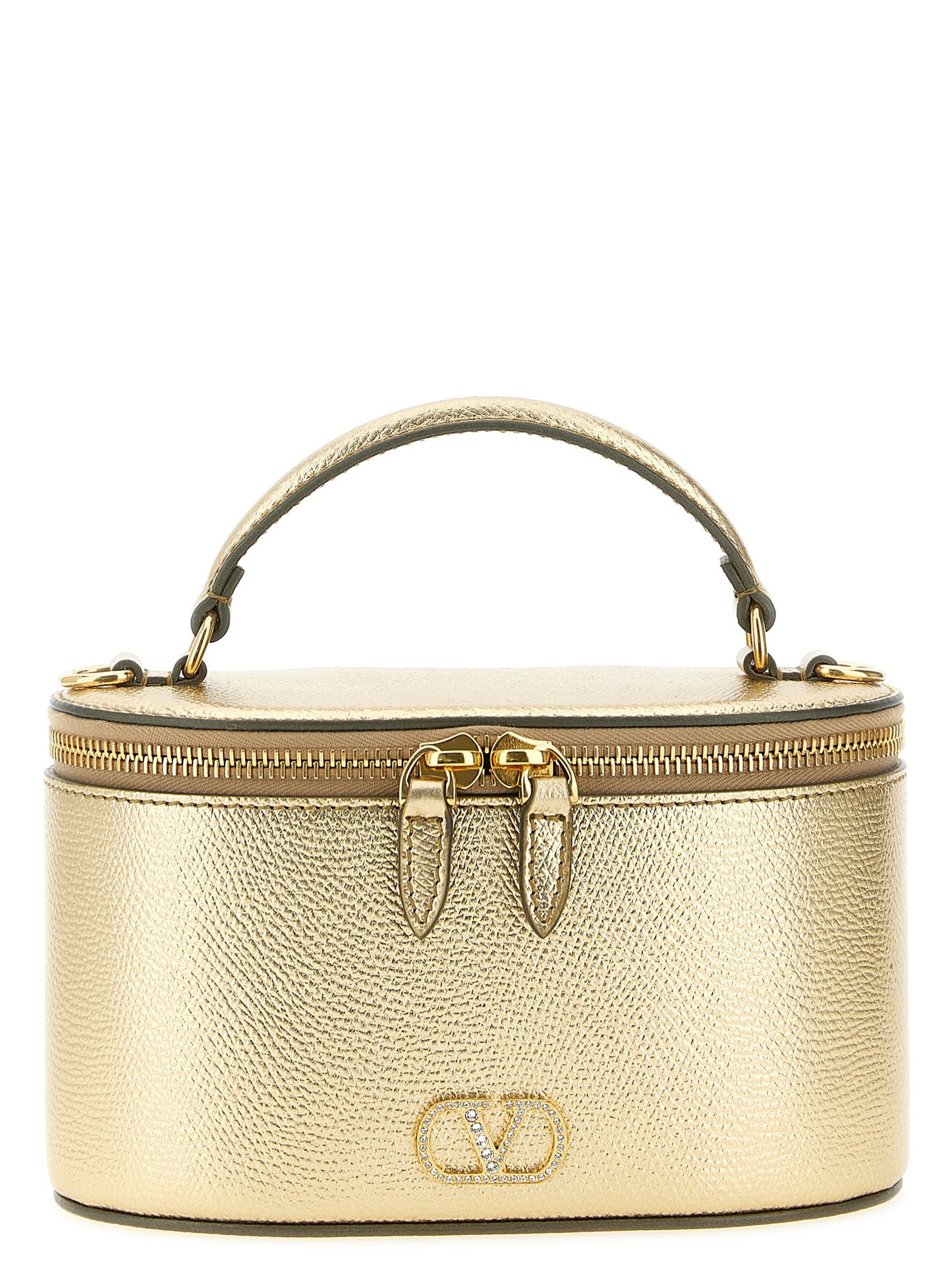 Valentino Garavani Gold Calfskin Handbag